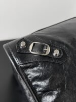 Knockoff Balenciaga Le City Medium Bag Black Arena Lambskin - Image 7