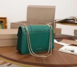 Replica Bvlgari Serpenti Forever Medium Shoulder Bag Green Calfskin - Image 10