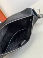 Prada Triangle Shoulder Bag Fake in Black - Image 5