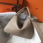Knockoff Hermes Lindy bag 26cm in gris tourterelle - Image 8