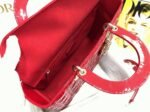 Dior Lady Dior Large Bag Fake in Red - Image 9