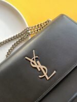 Knockoff Saint Laurent Sunset Medium Chain Bag Noir Calfskin - Image 4