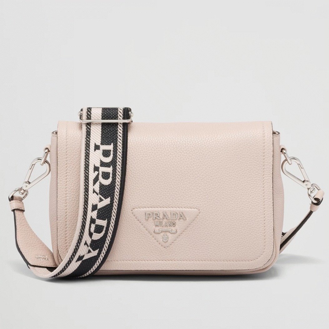 EE85D6DC-0FE7-4BC8-6A32-B27AAED25327.jpg Prada Flap Shoulder Bag Replica in Light Pink - Image 1