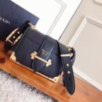 Black Prada Cahier Shoulder Bag Replica - Image 2