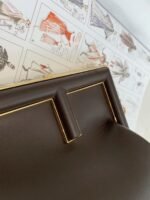 Top Quality Knockoff Fendi First Small Bag In Dark Brown - Image 10