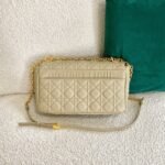 Dior Caro Large Bag Knockoff in Beige - Image 5