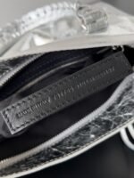 Knockoff Balenciaga Le City Small Bag Silver Metallic Lambskin - Image 5