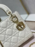 Dior Lady Dior Mini Bag Fake in White - Image 7