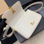Replica Saint Laurent Small Solferino Bag White Calfskin - Image 5