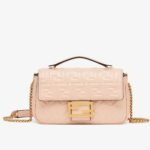 Top Quality Faux Fendi Baguette Chain Midi Bag In Powder