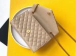 Fake Saint Laurent Envelope Small Bag Beige - Image 10