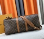 Louis Vuitton Monogram Dust Canvas Keepall Bandouliere 50 In Brown - Image 5