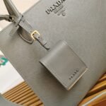 Grey Prada Monochrome Medium Bag Replica - Image 2