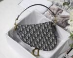 Dior Saddle Bag Knockoff in Blue Dior Oblique Jacquard - Image 3