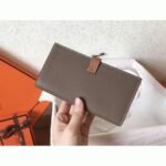 Taupe Brown Luxury Replica 1:1 Hermes Bearn Wallet - Image 6