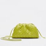 Fake Bottega Veneta Mini Pouch with Strap Kiwi