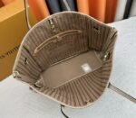 Louis Vuitton Neverfull Bandouliere Inside Out MM Tote In Monogram Canvas And Beige Textile And Leather - Image 7