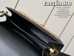 CASSANDRA MEDIUM CHAIN BAG IN CROCODILE-EMBOSSED SHINY LEATHER - Image 3