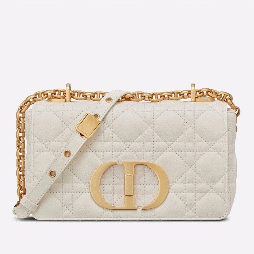 F2B33A6D-AE0B-748B-3A37-2948BBA4F415.jpg Dior Caro Small Bag Knockoff in White - Image 1