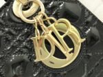 Dior Small Lady Dior Bag Knockoff in Black Patent Cannage Calfskin - Image 8