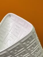 Top Quality Fake Fendi Sunshine Medium Tote Bag In White FF Calfskin - Image 3