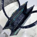 Dior Medium Book Tote Bag Imitation in Blue Dior Constellation Embroidery - Image 9
