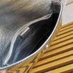 Silver Prada Cleo Flap Bag Knockoff - Image 3