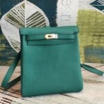 Malachite Clemence Replica Hermes Kelly Ado PM Backpack