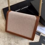 CASSANDRA MONOGRAM CLASP BAG IN CANVAS AND SMOOTH LEATHER - Image 5