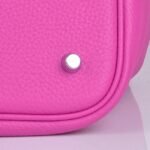 Peach fake Hermes Picotin Lock handbag - Image 7