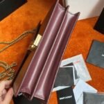 Fake Saint Laurent Cassandra Medium Chain Bag Bordeaux - Image 8