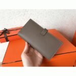 Taupe Epsom Fake Hermes Bearn Wallet - Image 3