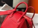 Fake designer Hermes Lindy Mini handbag in red - Image 3