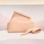 Top Quality Fake Fendi First Medium Bag In Powder Pink Nappa Leather - Image 8