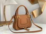 Top Quality Replica Chloe Marcie Small Double Carry Bag in Blue Grained Leather - Image 9