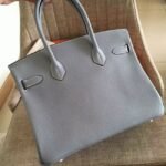 Blue Lin Hermes Birkin 30cm Premium Counterfeit Bag - Image 6