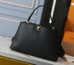 Louis Vuitton Capucines GM Souple Handbag In Black