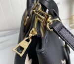 Louis Vuitton Bicolor Monogram Empreinte Leather Petit Palais Handbag In Black And Beige - Image 7