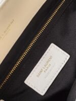 Fake Saint Laurent LouLou Medium Chain Bag White - Image 8