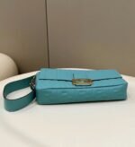 Top Quality Replica Fendi Large Baguette Bag In Blue FF - Image 6