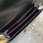 Fake Saint Laurent Cassandra Medium Chain Bag Black - Image 6