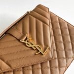 Fake Saint Laurent Envelope Medium Bag Brown - Image 10