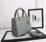 Dior Lady Dior Medium Bag Replica in Grey - Image 10
