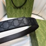 Square G reversible leather belt - Image 8