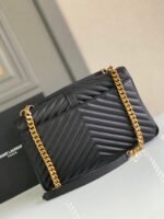 Replica Saint Laurent College Large Chain Bag Black - Image 4