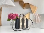 Top Quality Knockoff Previous Previous Chloe Small Woody Tote Bag In Grey Felt - Image 3