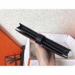 Black Epsom Copy Designer Hermes Bearn Wallet - Image 2
