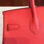 Rose Red Hermes Birkin 25cm AAA Imitation - Image 7