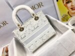Dior Lady D-Lite Medium Bag Fake in Embroidery with Macrame Effect - Image 5