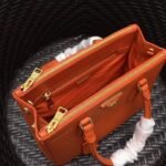 Orange Prada Galleria Medium Bag Knockoff - Image 3